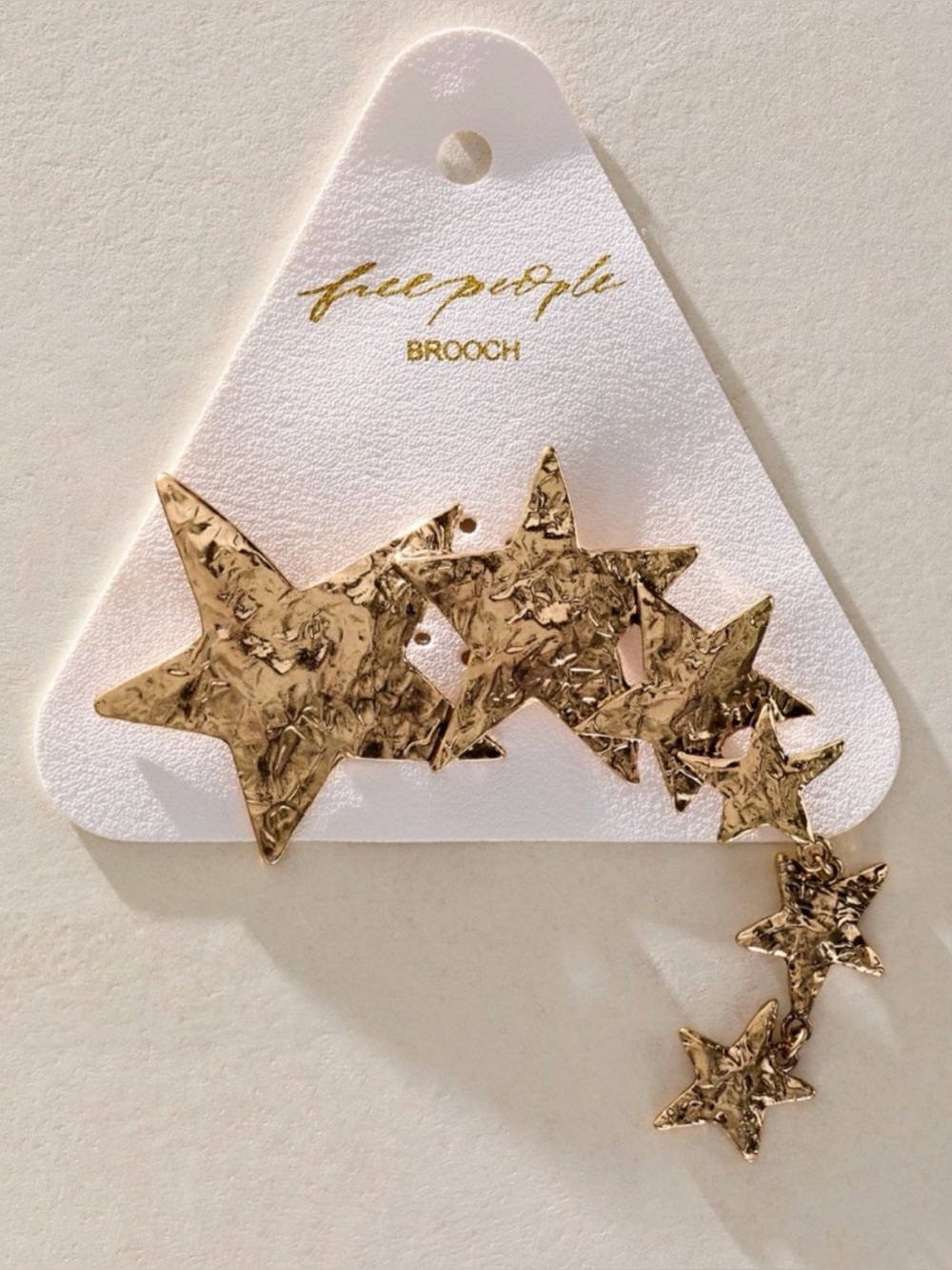 NWT Free People Shooting
Stars Brooch - gold - OS